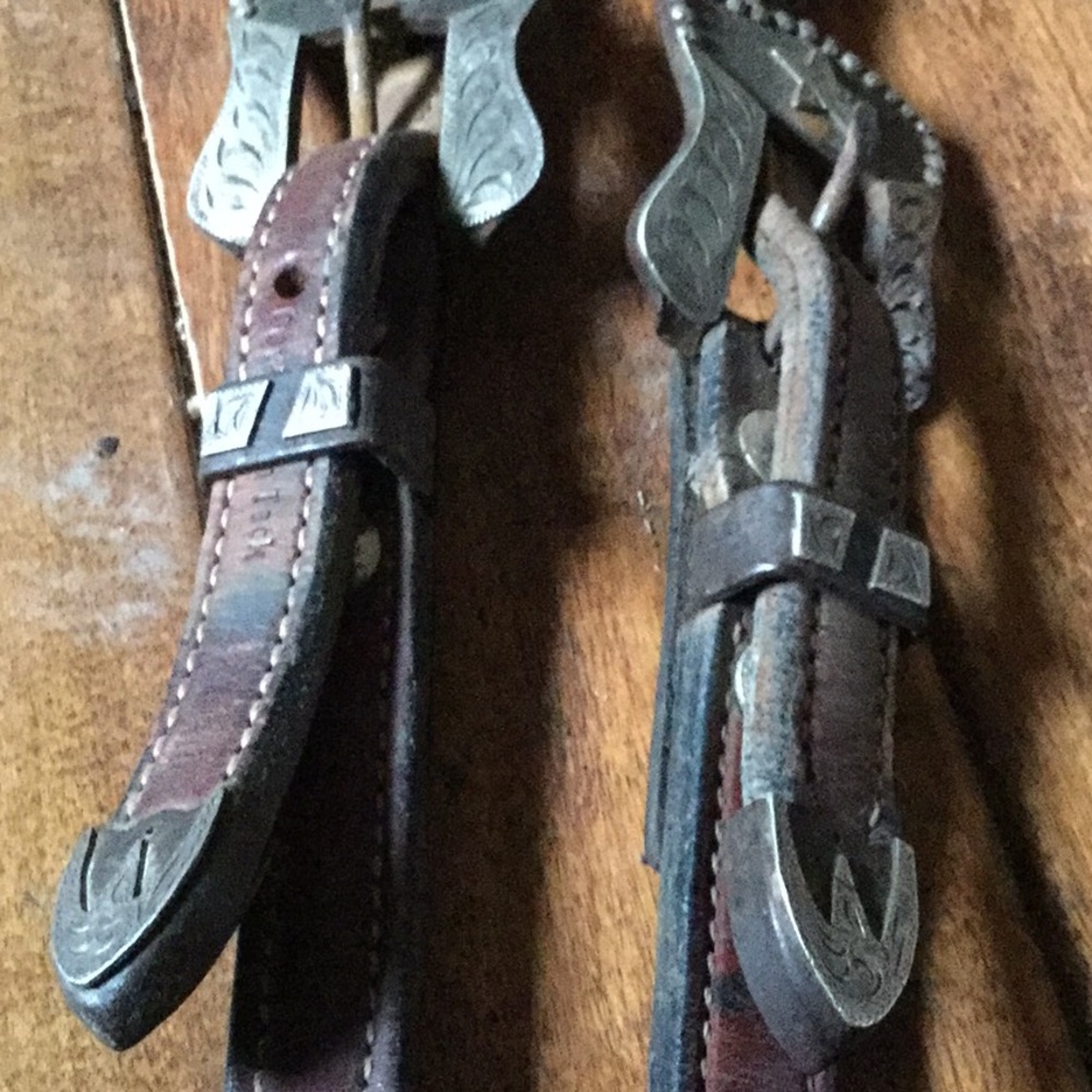 Vintage cowperson tack western ranch riding headstall cowgirl rodeo reining hors - Picture 9 of 10
